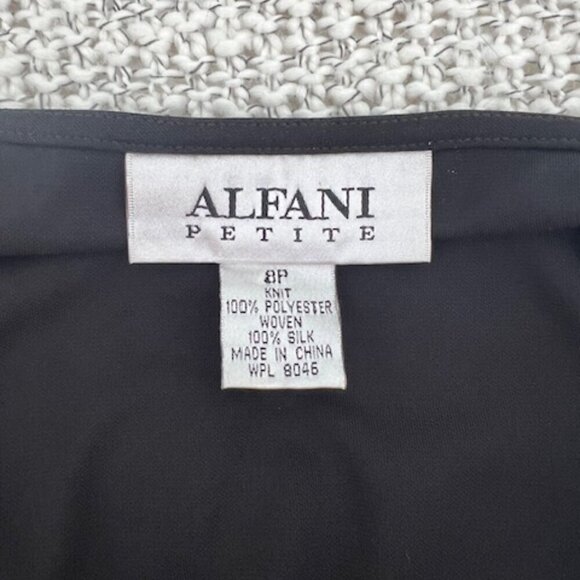 Vintage 100% Silk Alfani Flutter Dress - Picture 2 of 5